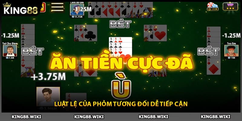 Luật lệ trong cách chơi bài phỏm tương đối dễ tiếp cận